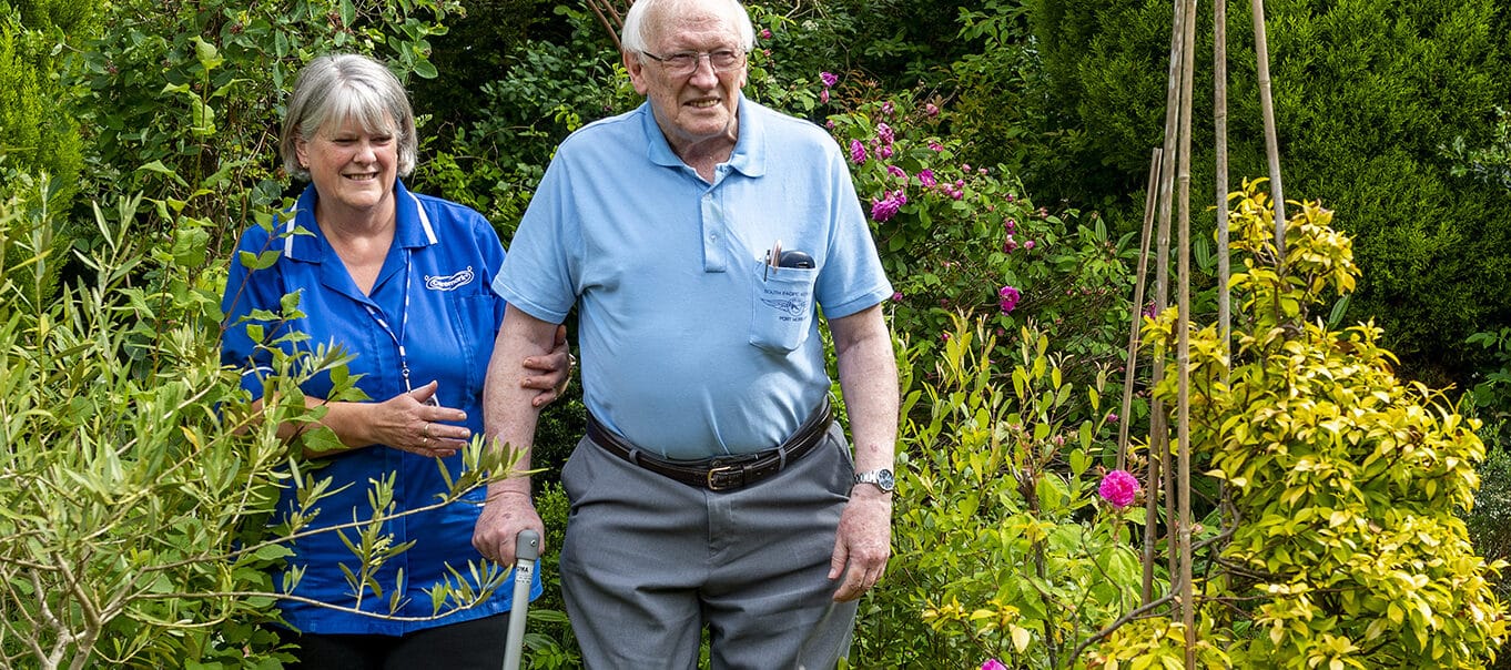 Caremark care assistant and an elderly man