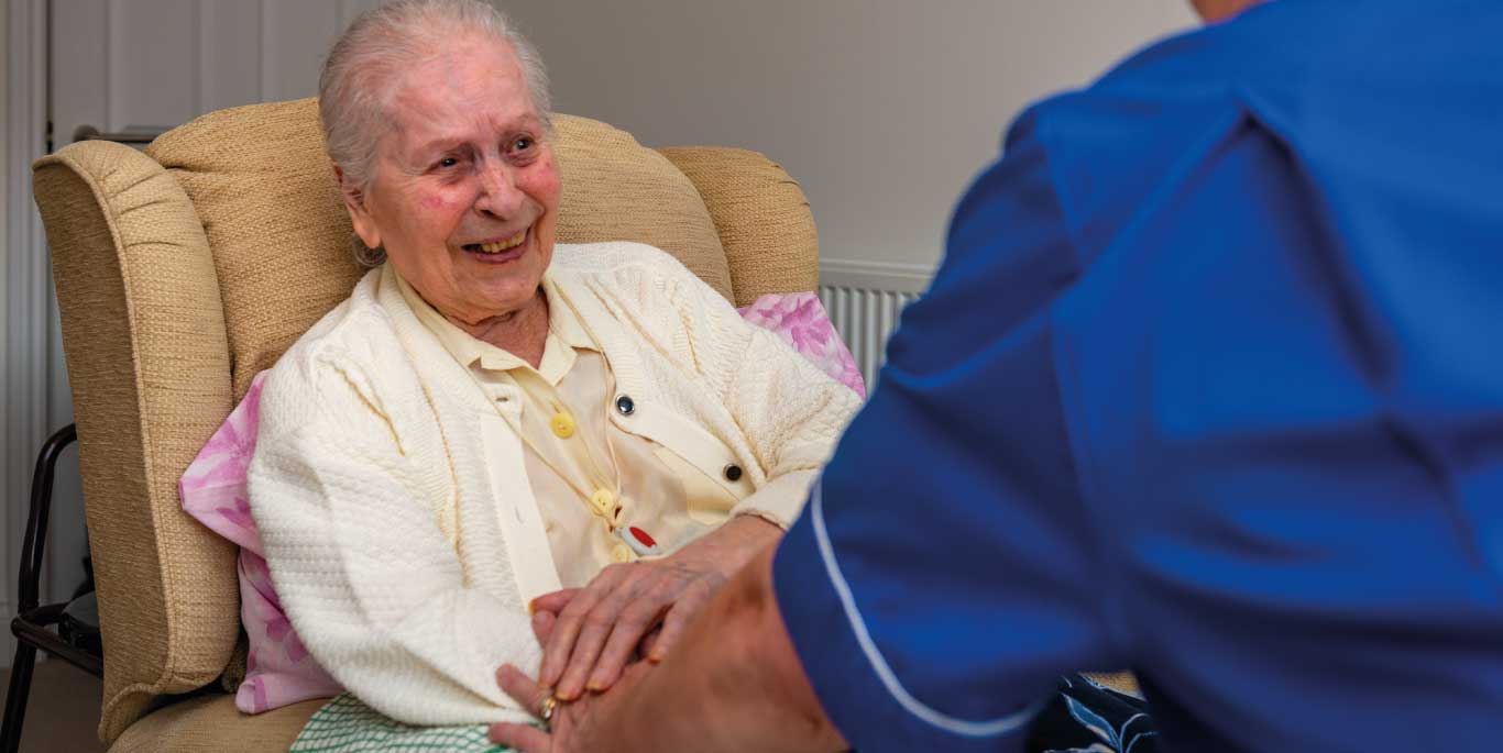 Care assistant and woman2