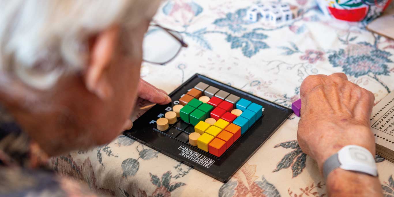 Man playing game
