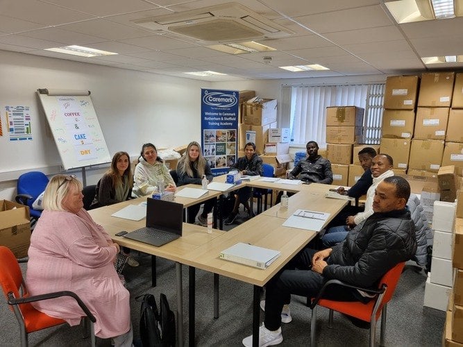 care assistant training session