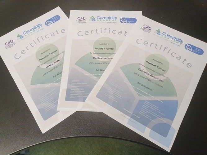 training courses available