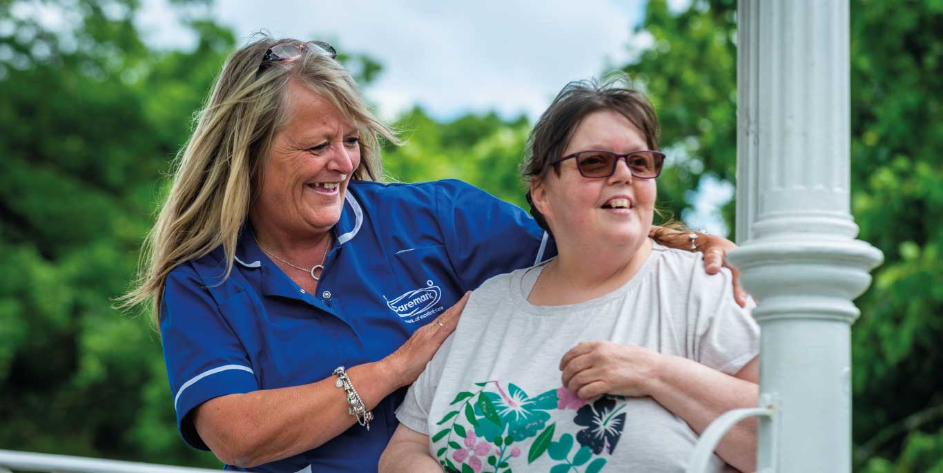 Girl and care assistant3