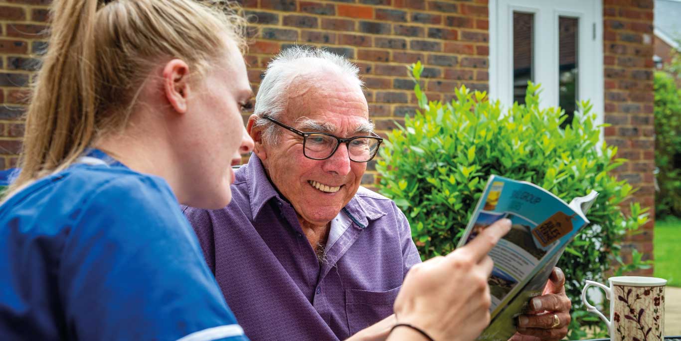 Care assistant and man11 1