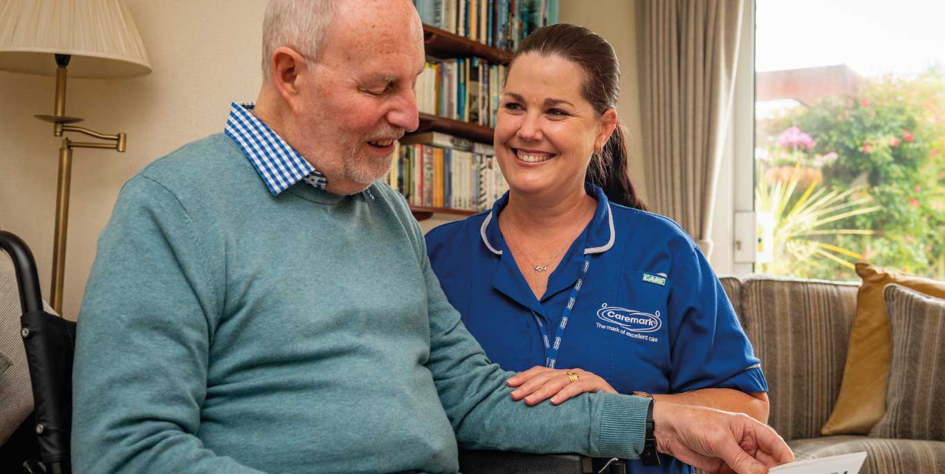 live-in care in Wandsworth: man reading a book