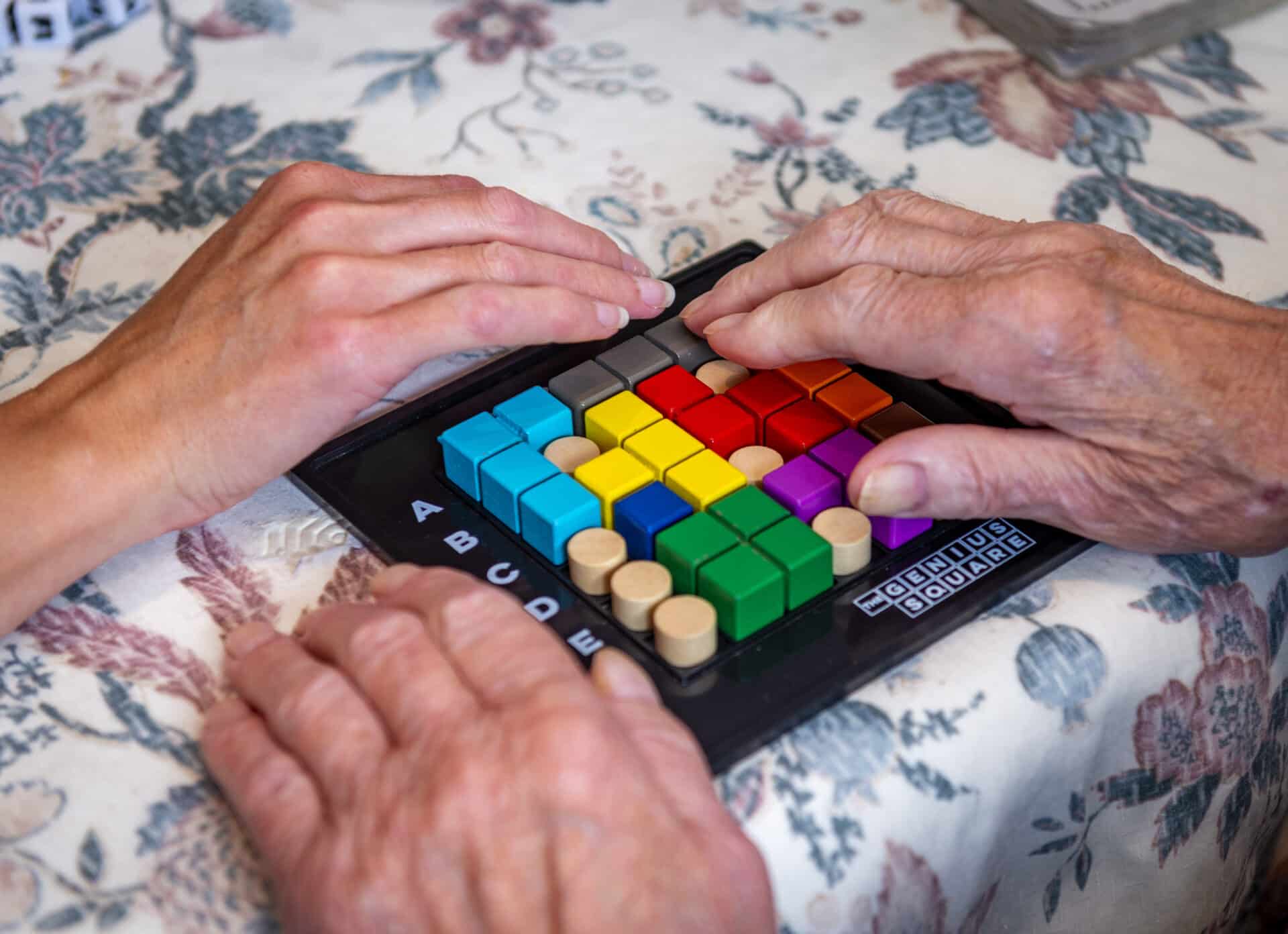 Companionship Care in Nuneaton & Bedworth : playing a board game