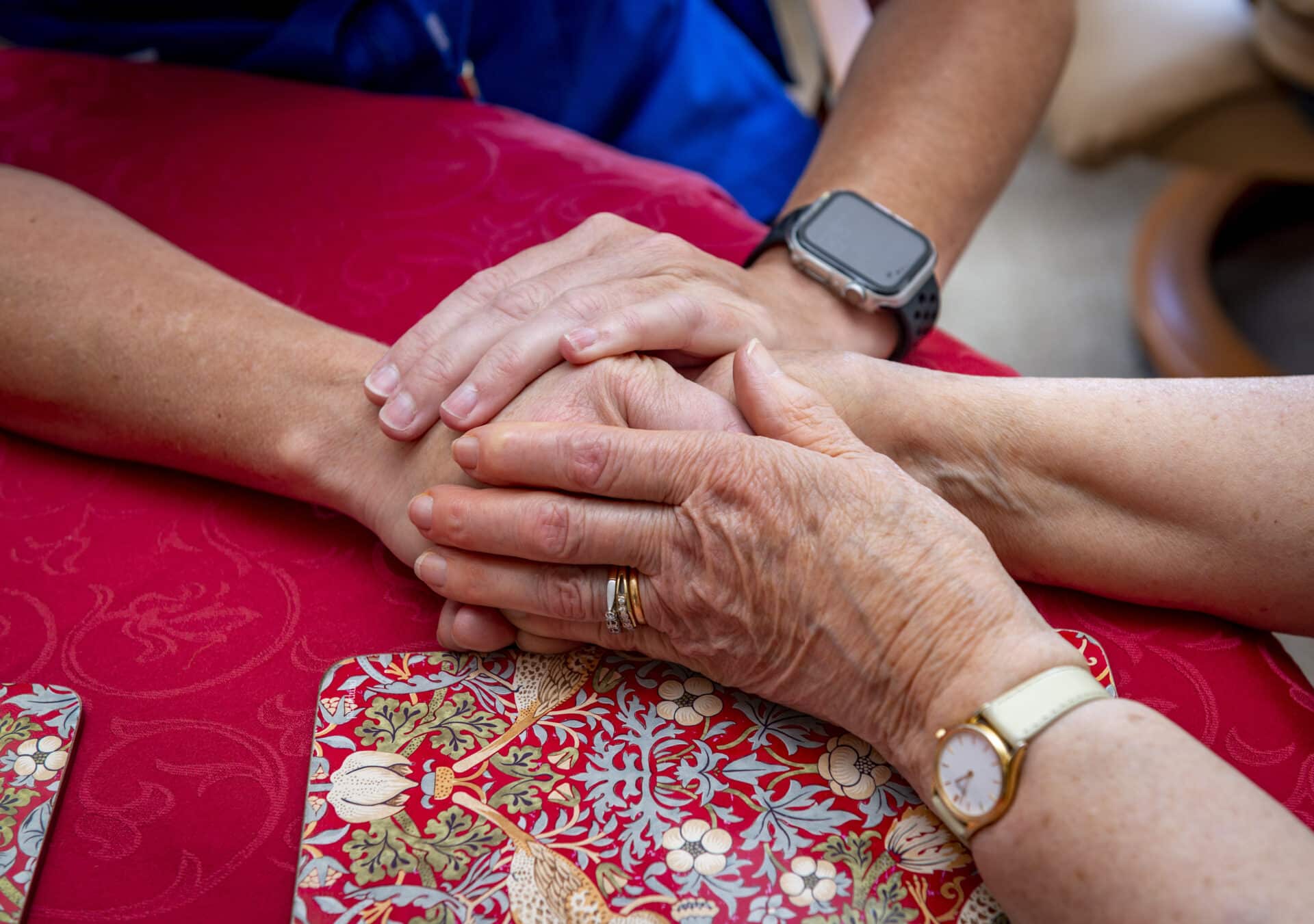 Night Care in Nuneaton & Bedworth: holding hands