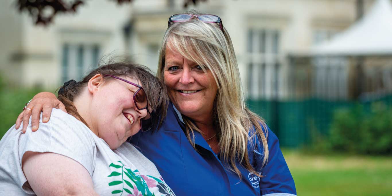 Girl and care assistant2
