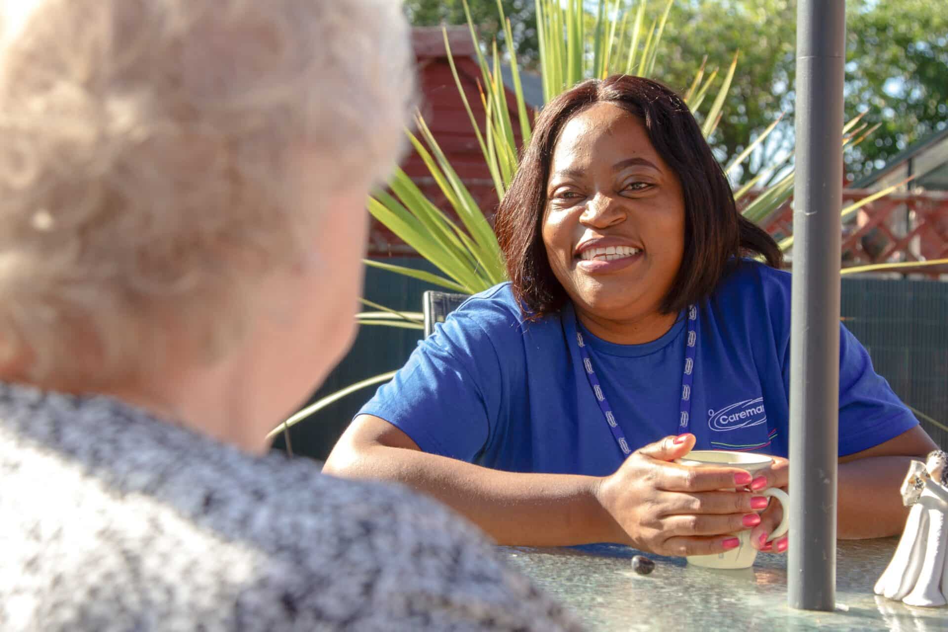 care assistant chatting 7 scaled