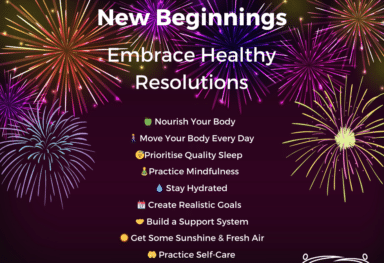 New Year's Resolution Tips for Care: A festive image with fireworks background featuring valuable tips for a healthier and happier new year from Caremark Pulborough.