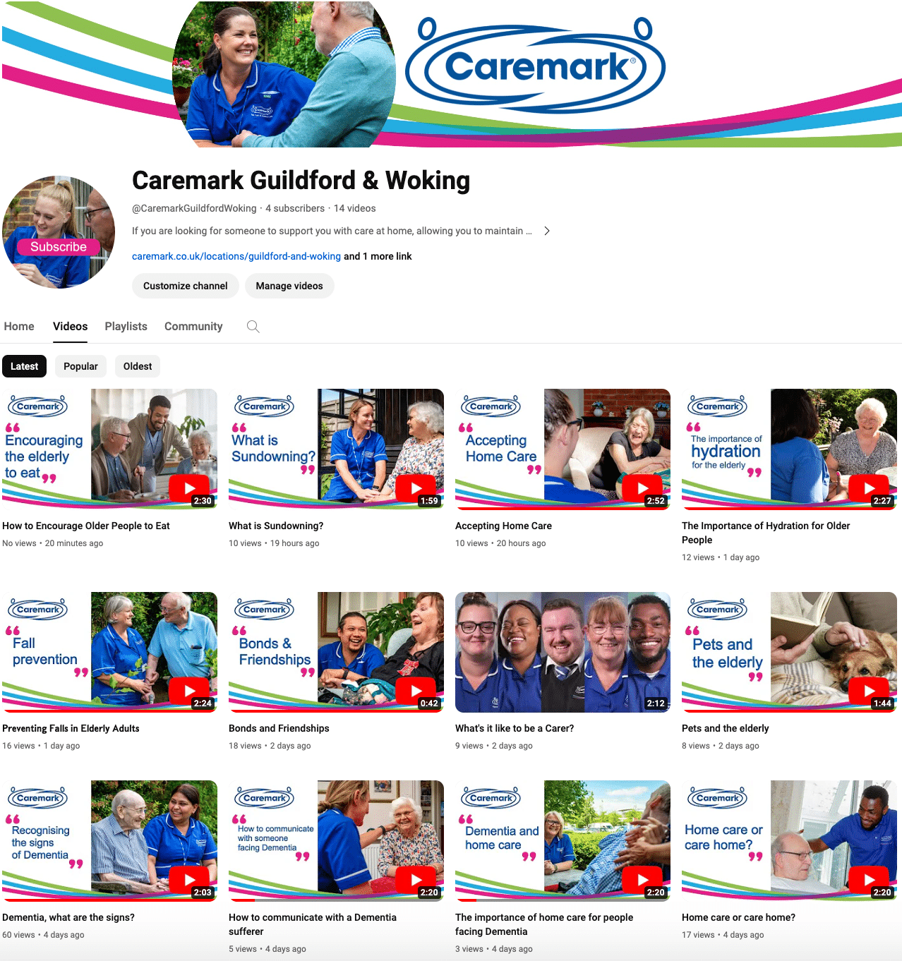 Caremark Guildford and Woking YouTube