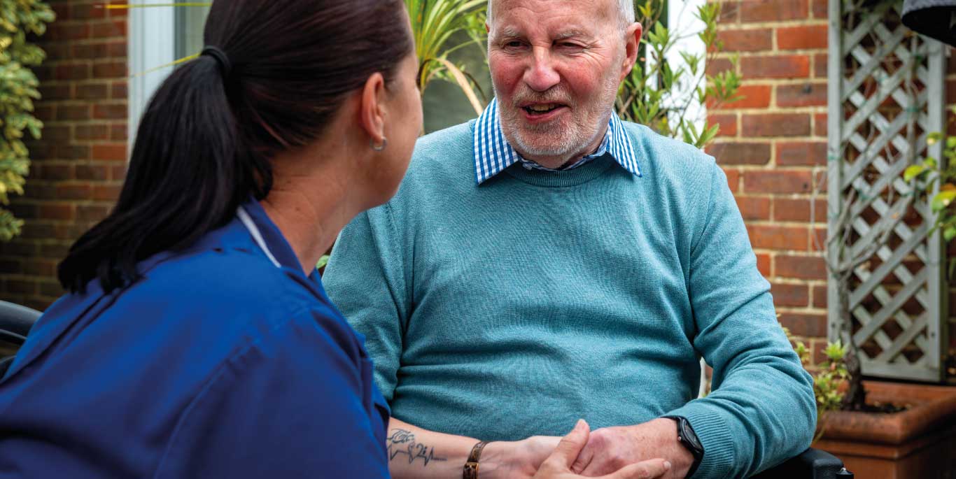 Care assistant and man3 1