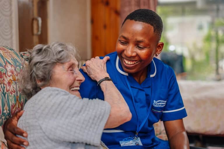 A career as a care assistant.  Care assistant providing companionship to Caremark Ashford & Shepway customer.
