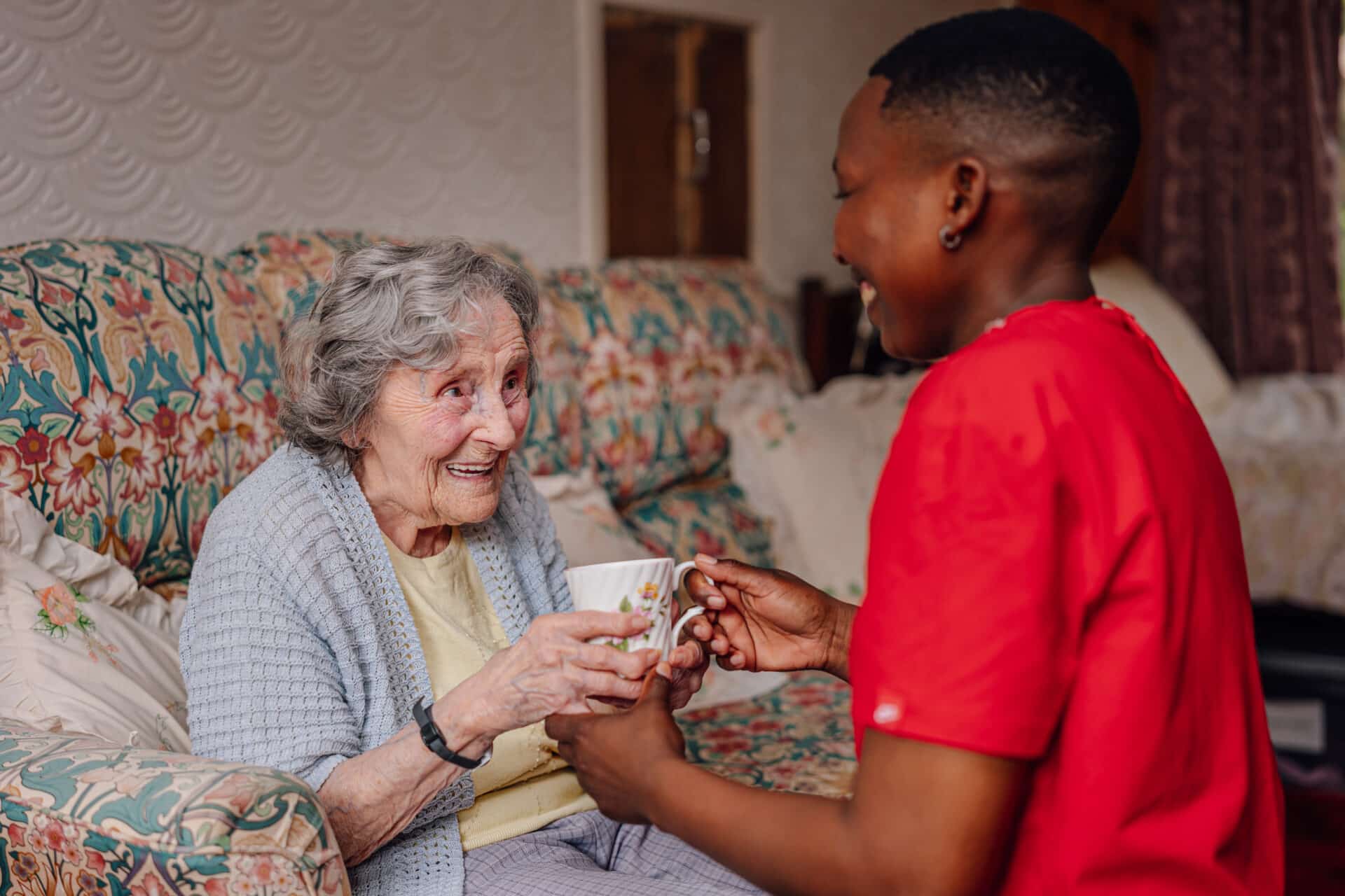 Keeping warm with hot drinks