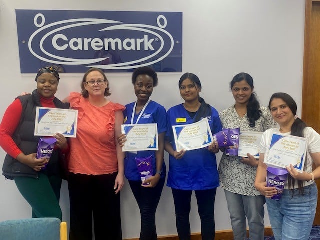 carer team of the month July 2025