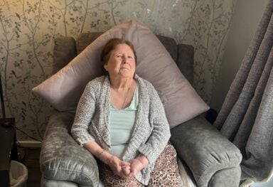 Determined to be in her own home
