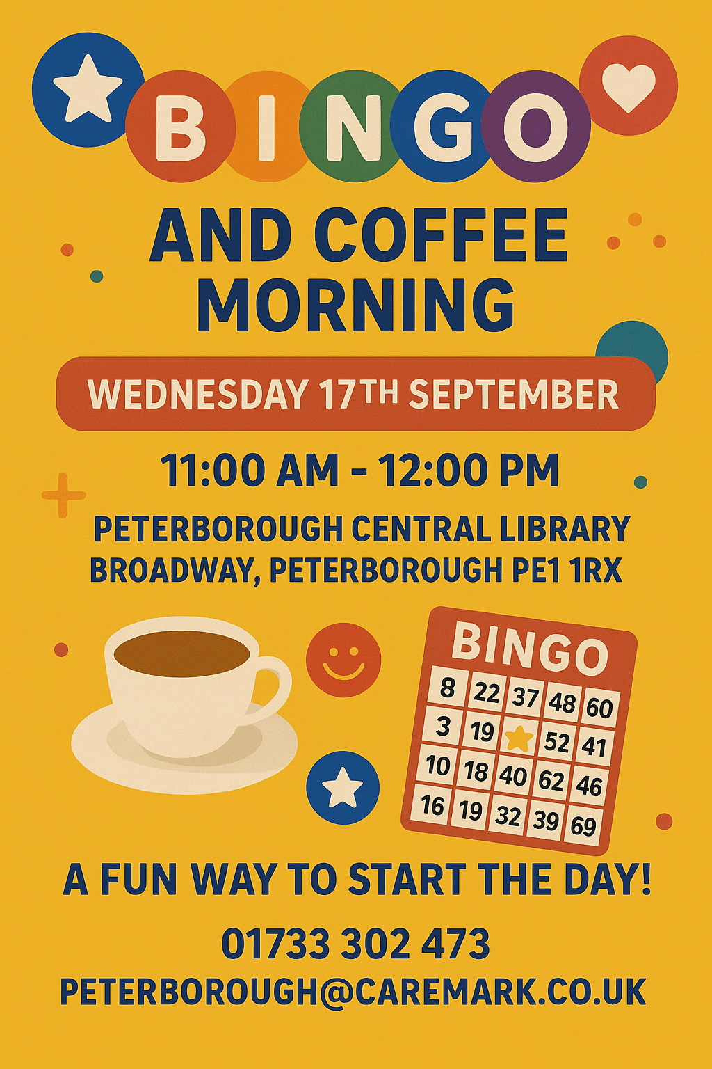 Bingo, Coffee, and Community September 2025