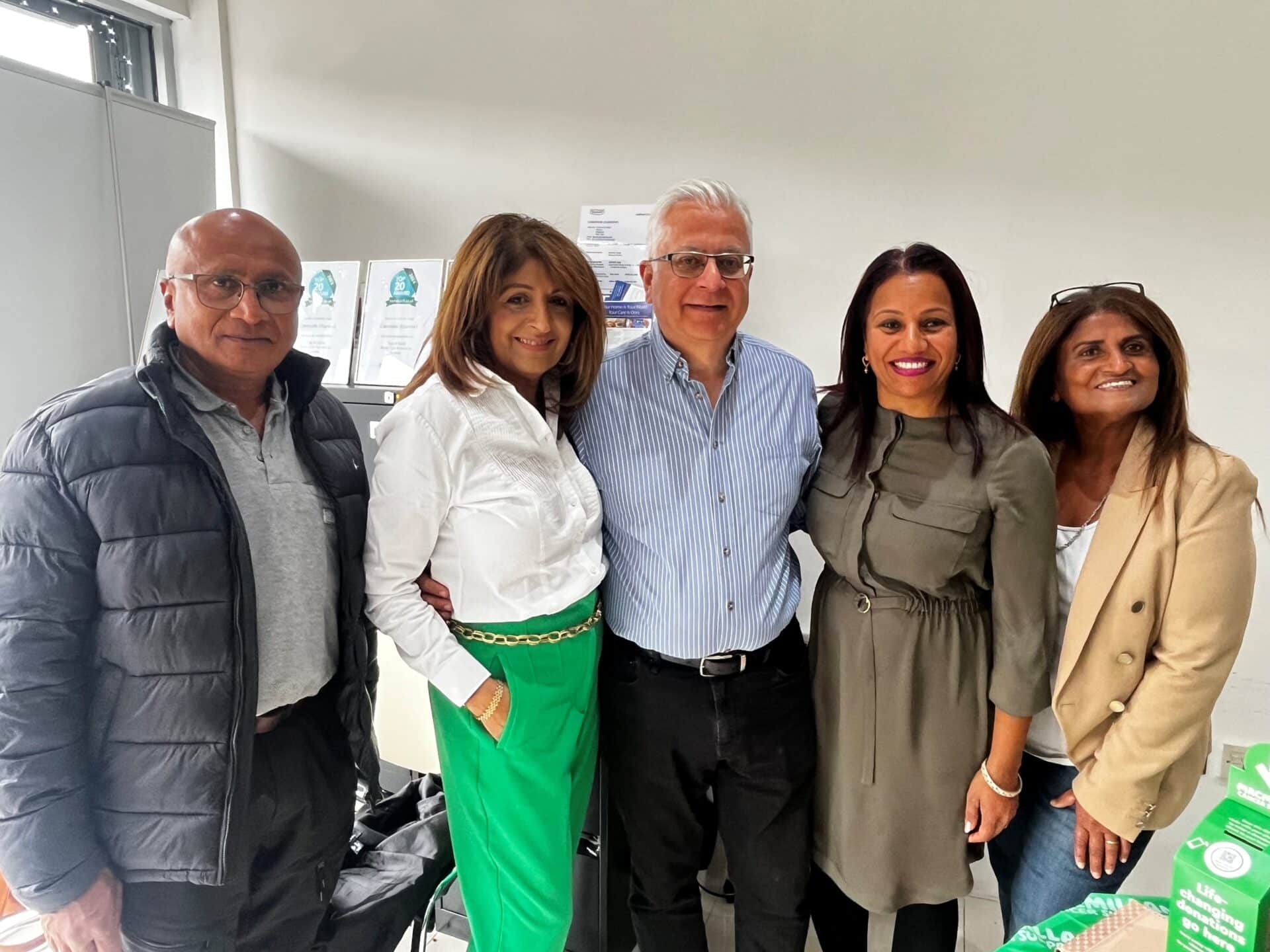 Caremark Harrow Macmillan Coffee Morning fundraising event Counciller Sunita Hirani