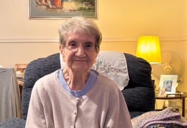 Nothing was going to prevent Mary Davis from returning home