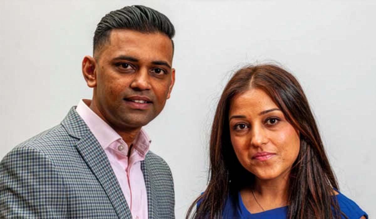 Dev and Jyoti, Caremark Surrey Heath and Rushmoor franchise owners, pictured together.