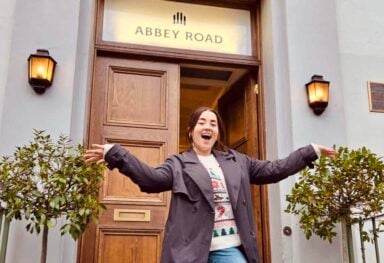 Selected among just nine UK care workers to record a Christmas charity song