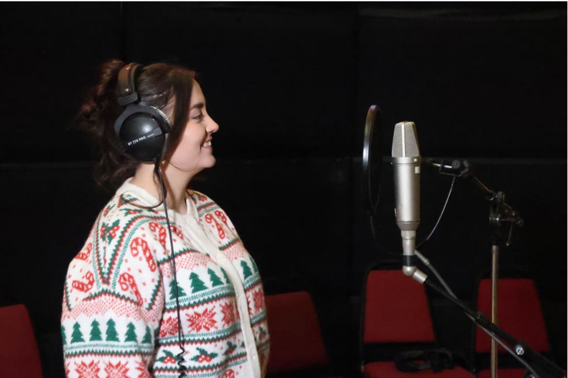 Selected among just nine UK care workers to record a Christmas charity song