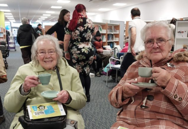 Caremark Supports Slipper Swap 2025 at Hertfordshire Libraries.
