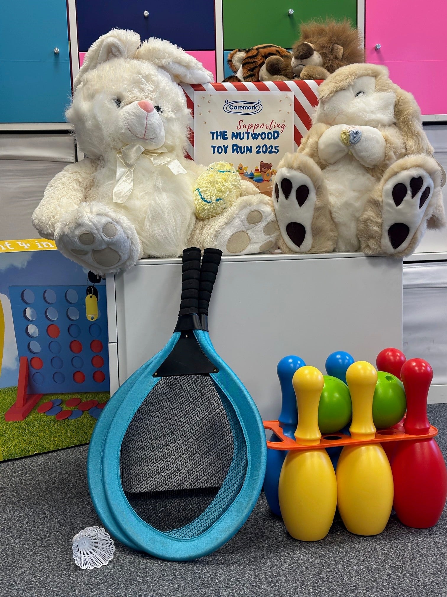 Caremark North Hertfordshire and Stevenage toy collection for The Nutwood Toy Run 2025