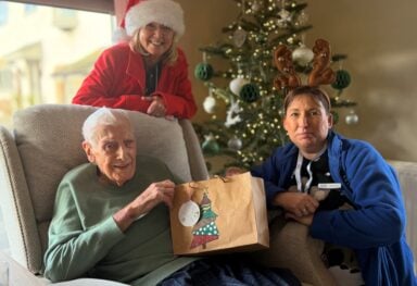 From the comfort of home