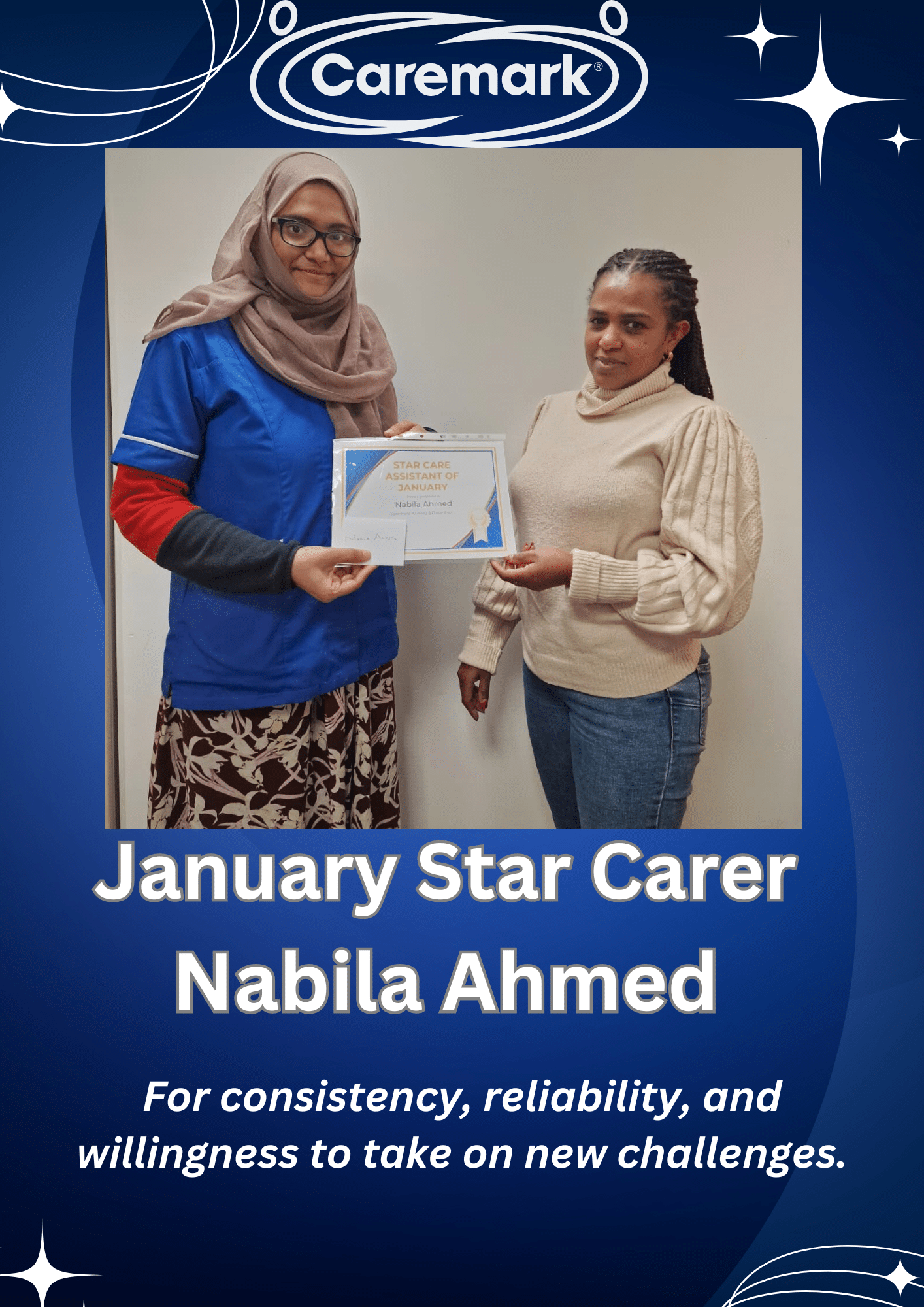 quality home care star carer january