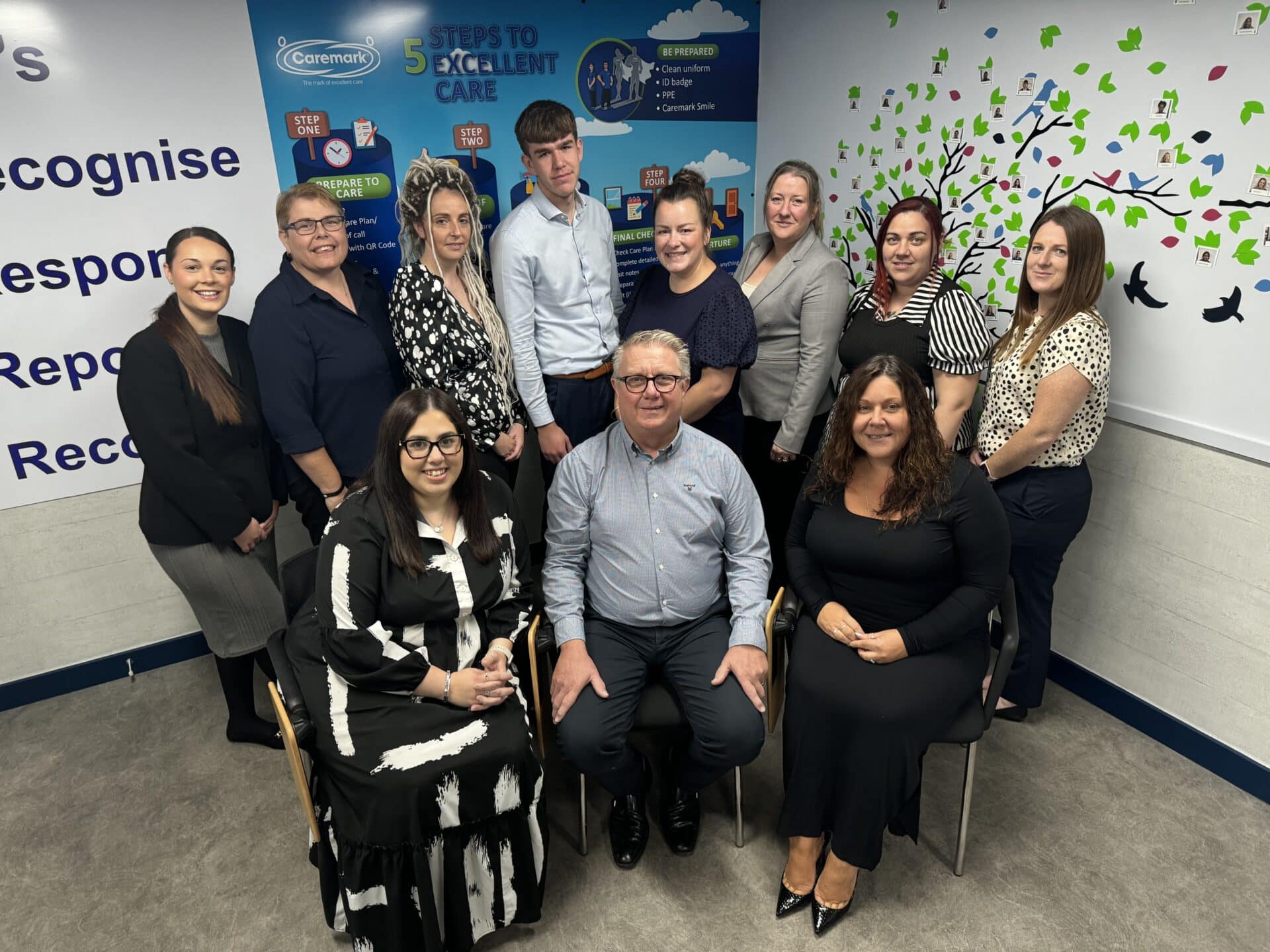 Photo of the team from the Caremark franchise resale in Mansfield and Ashfield.
