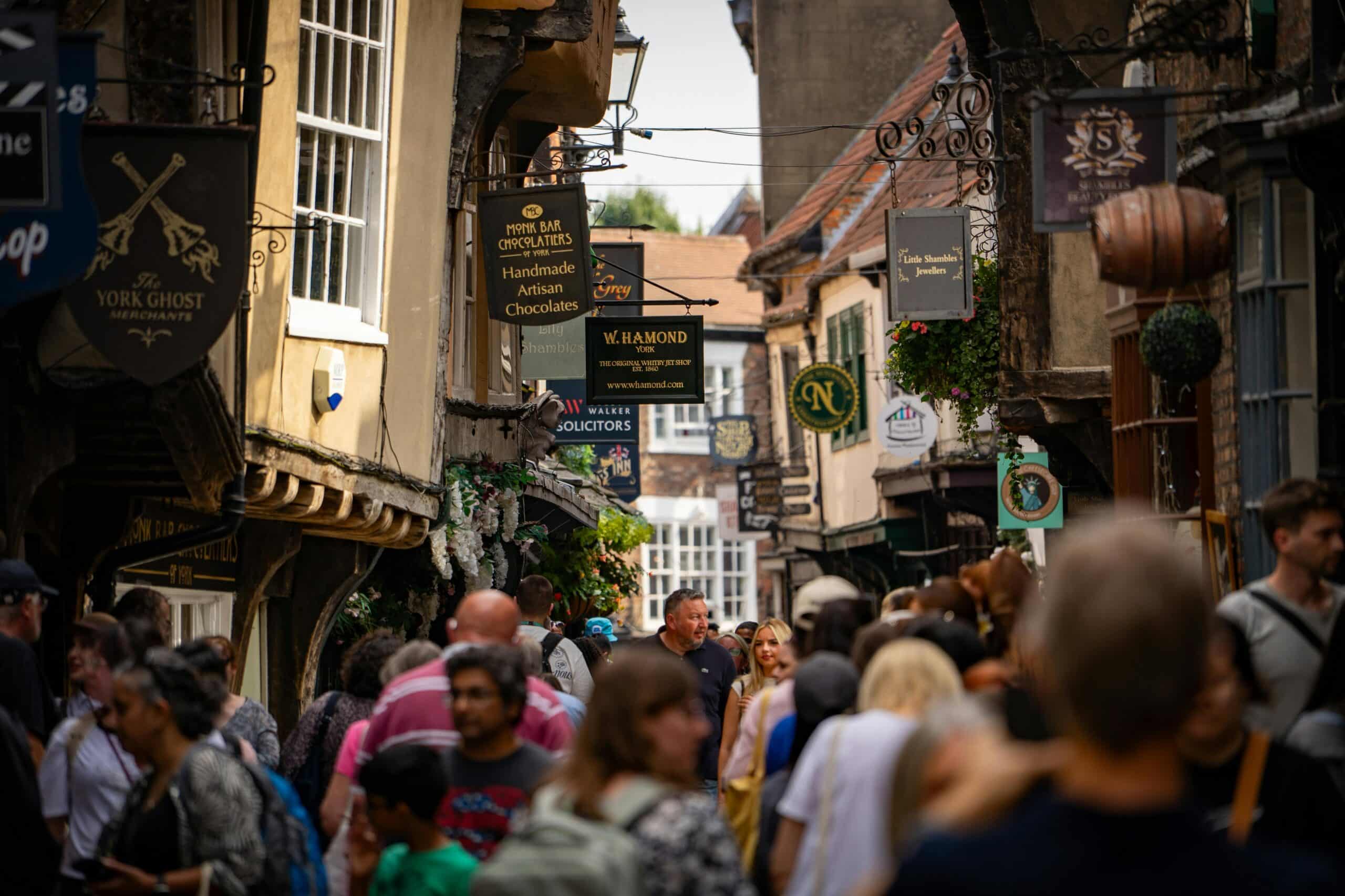 The famous shopping streets of York, The Shambles