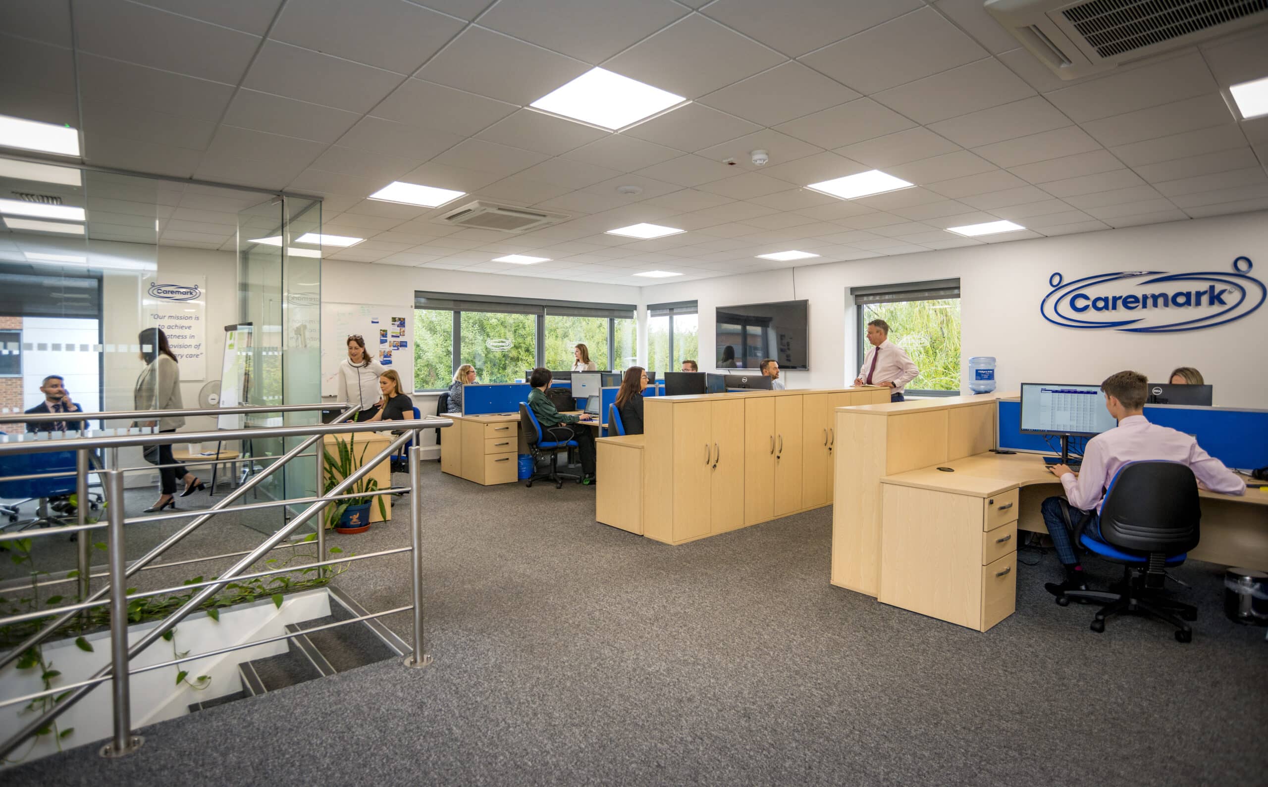 Caremark franchise network support team working inside the Franchise Support Centre