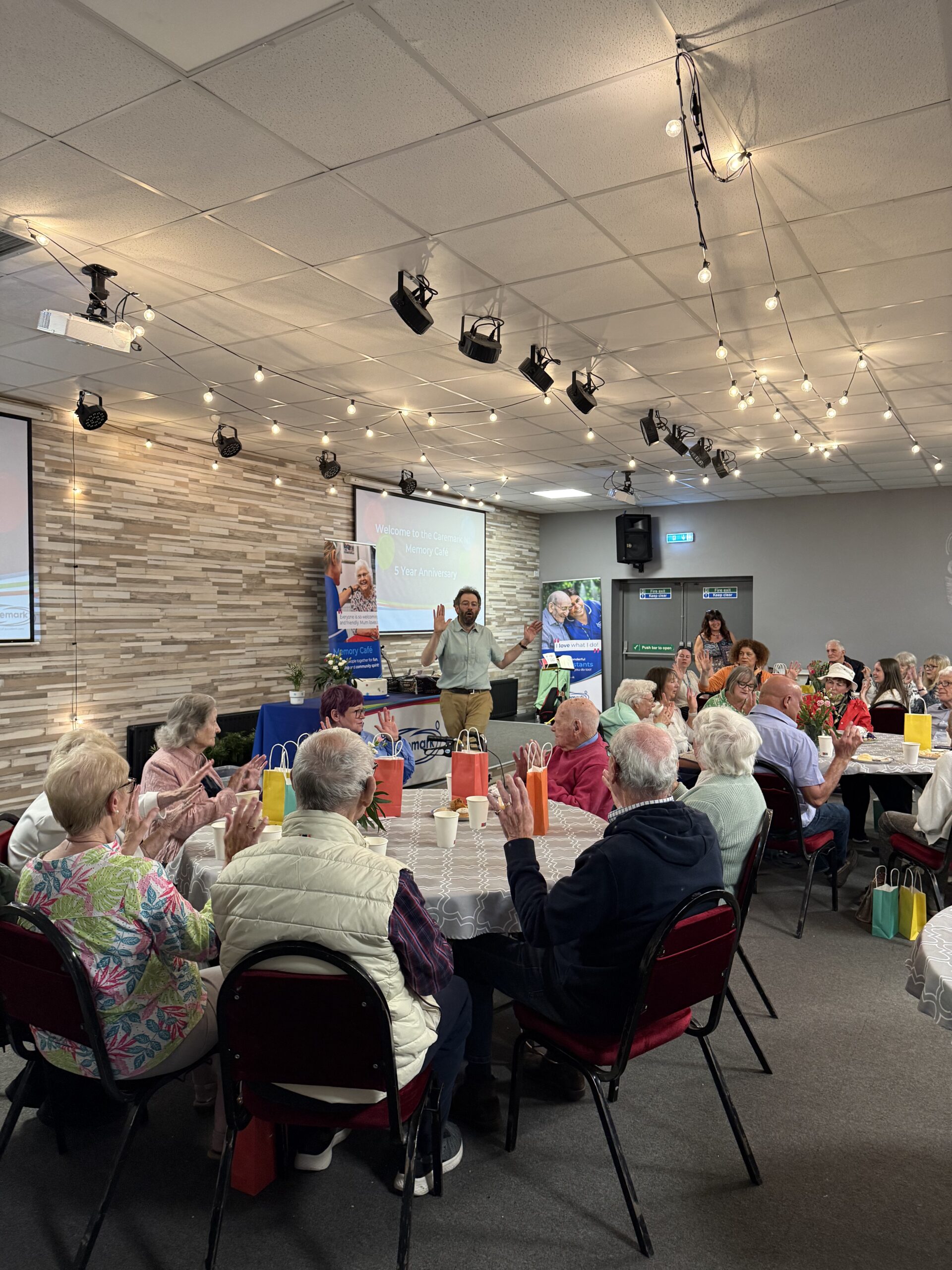 photo of the room full of service users