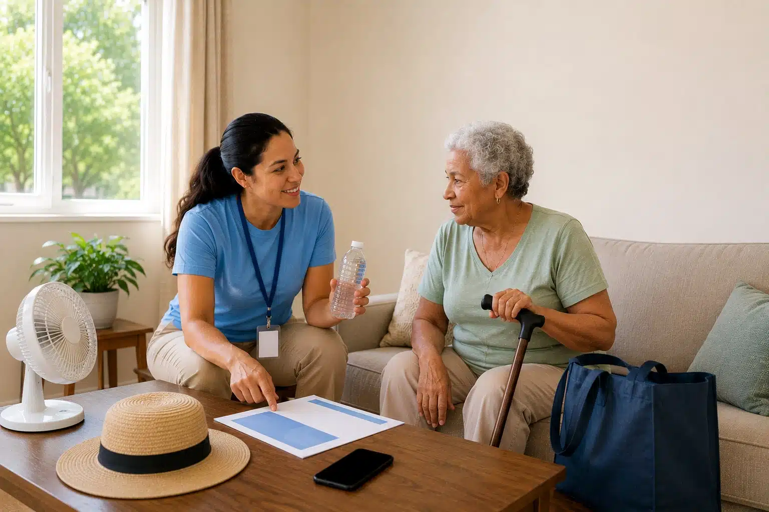 keep older adults cool in hot weather