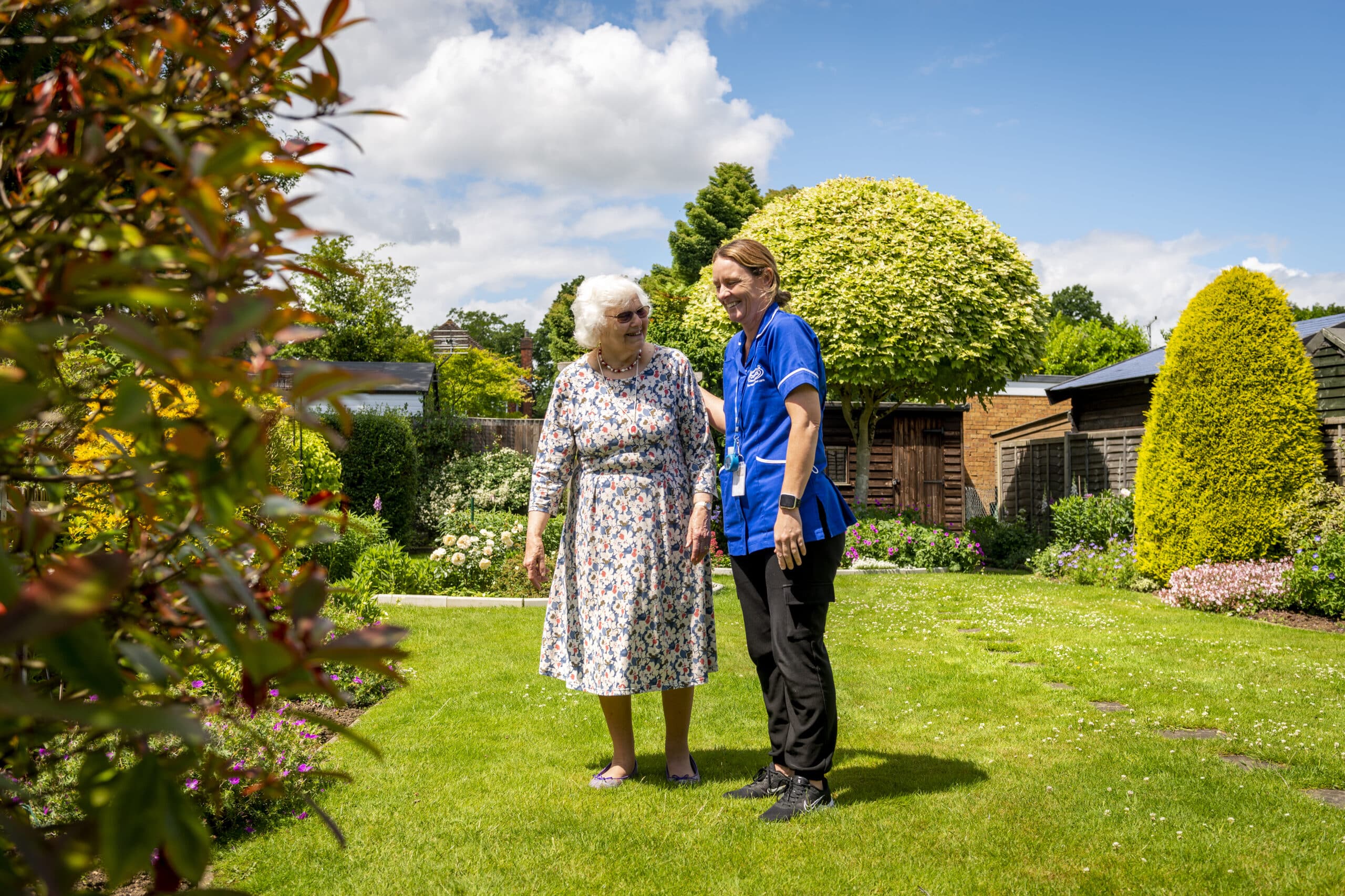 older people confident outdoors