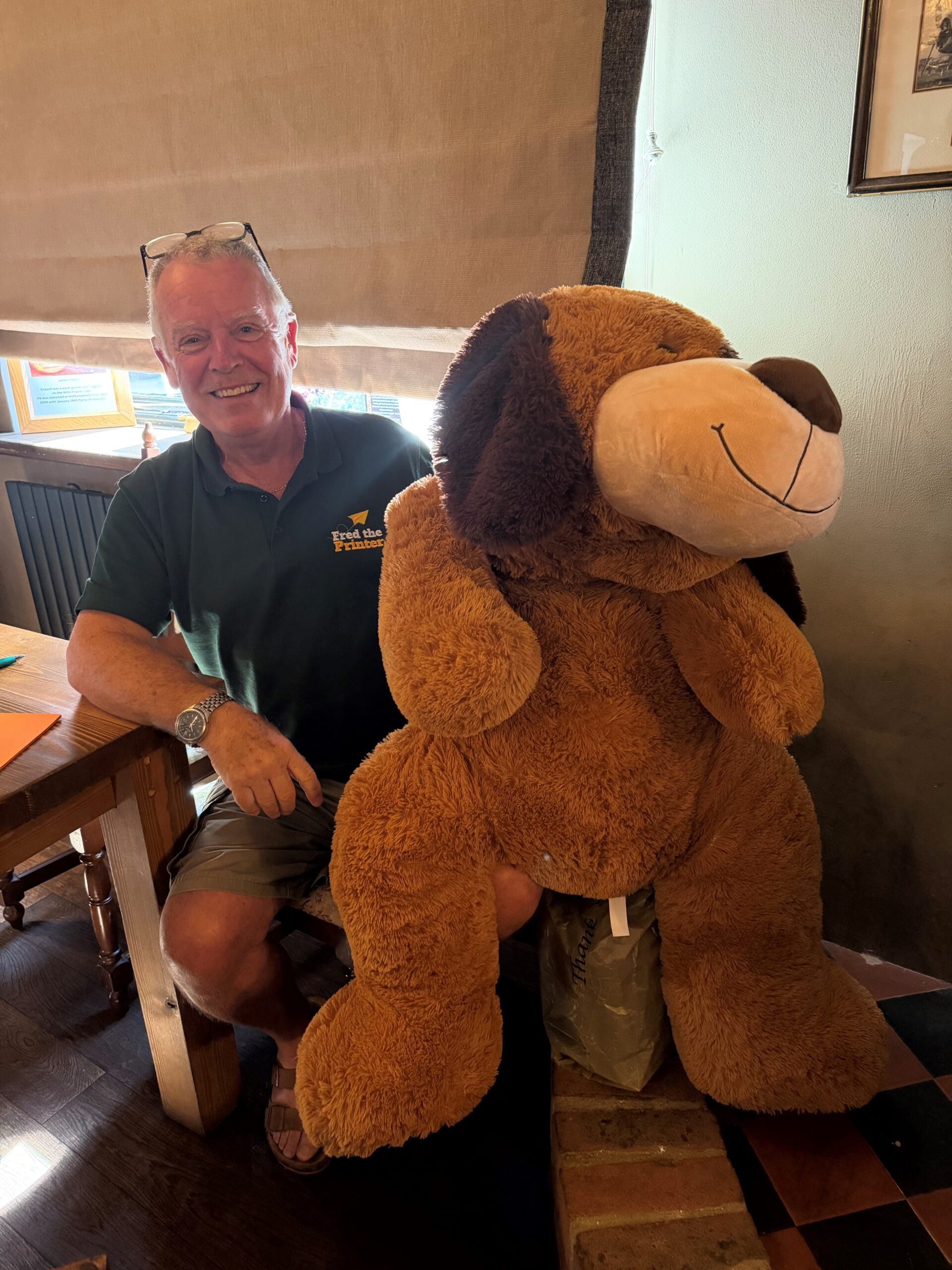 Fred the Printer at Nutwood Network, proudly supporting Caremark North Herts and Stevenage's fundraising.