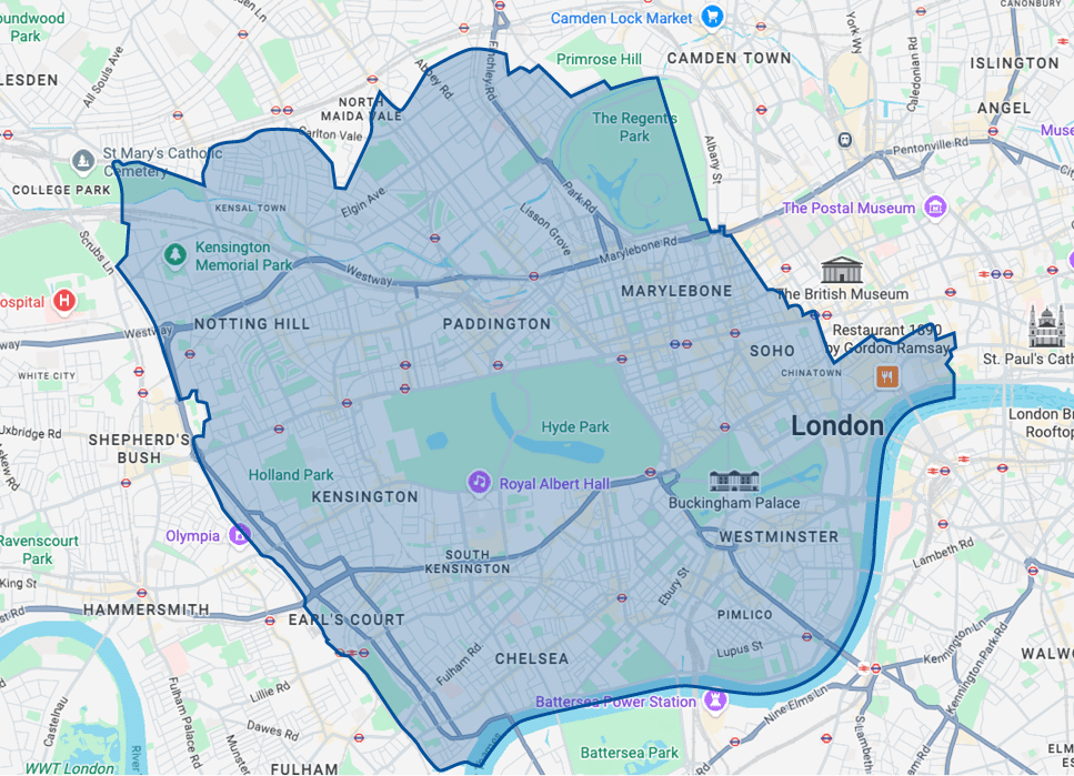 Kensington, Chelsea and Westminster