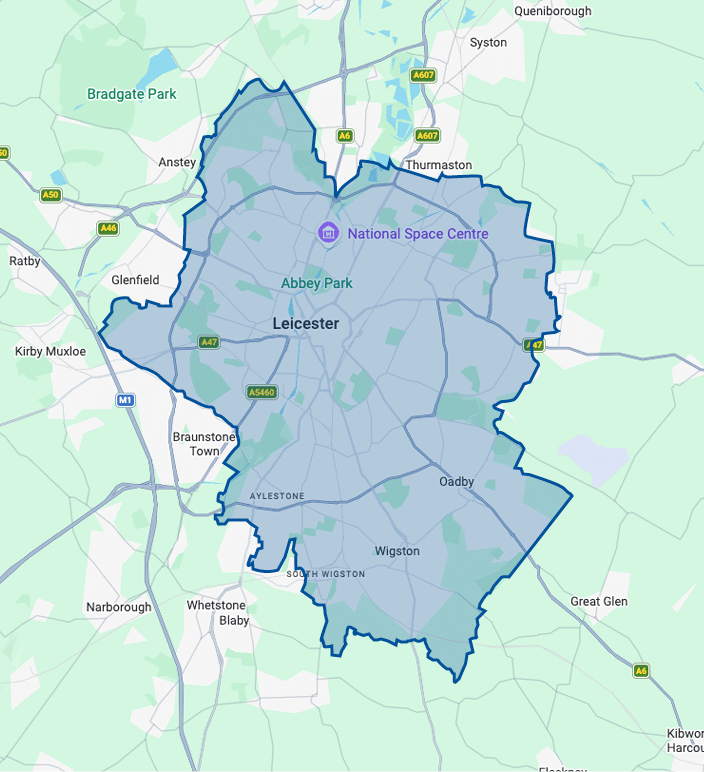 Leicester City, Oadby and Wigston