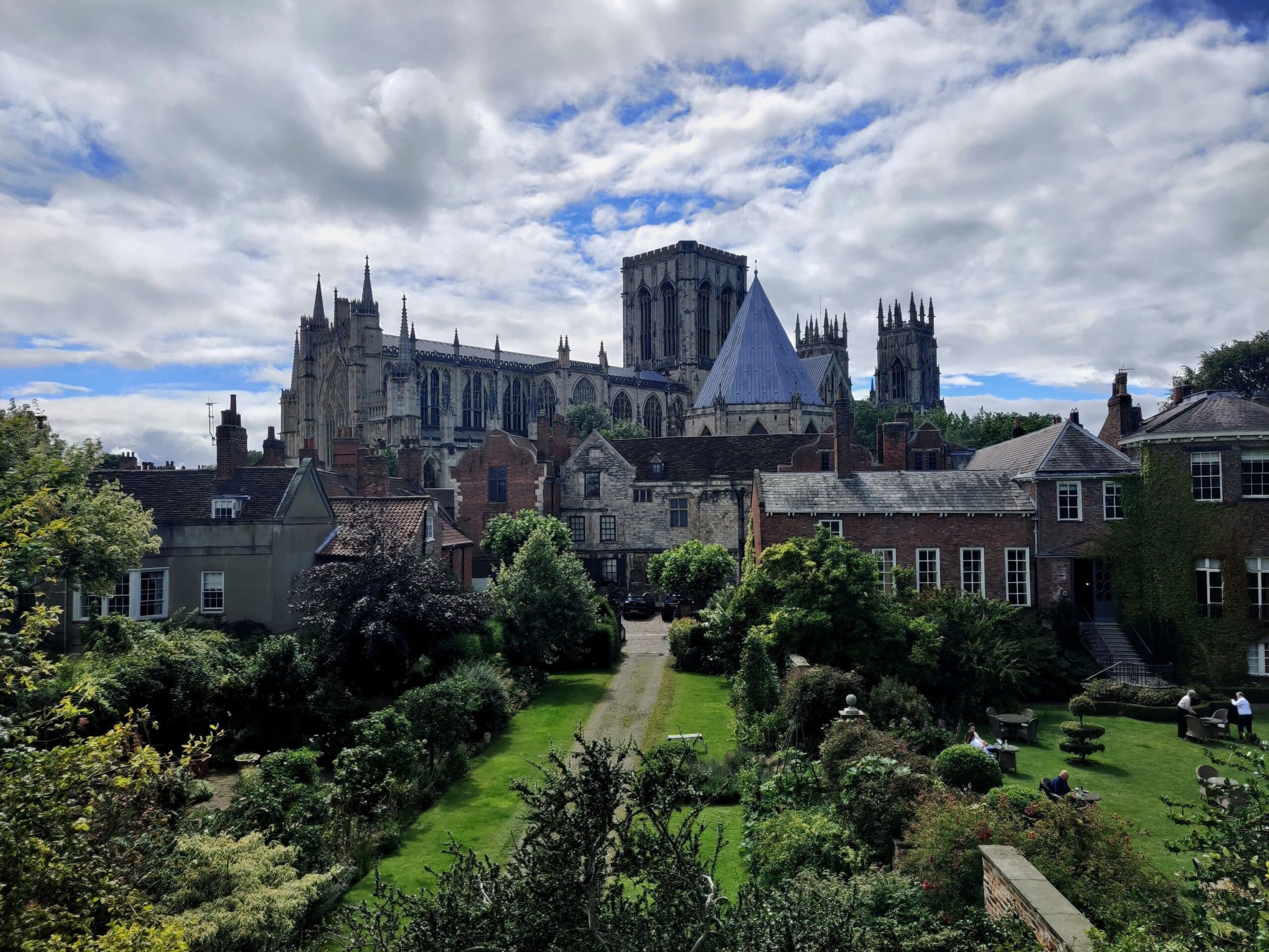 York Cathedral with other older buildings in York, 