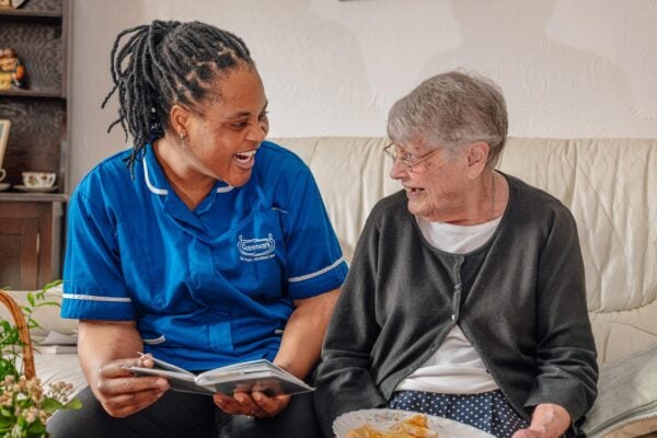 Carer and customer Caremark Cambridge and South Cambridgeshire