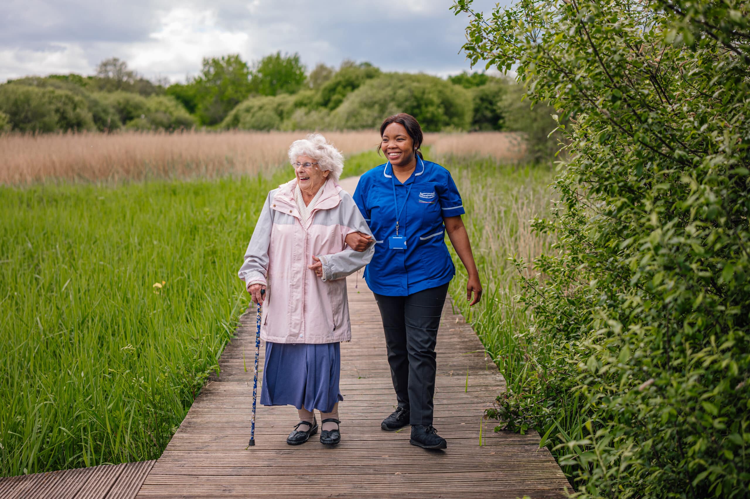 Carer and customer Caremark Cambridge and South Cambridgeshire