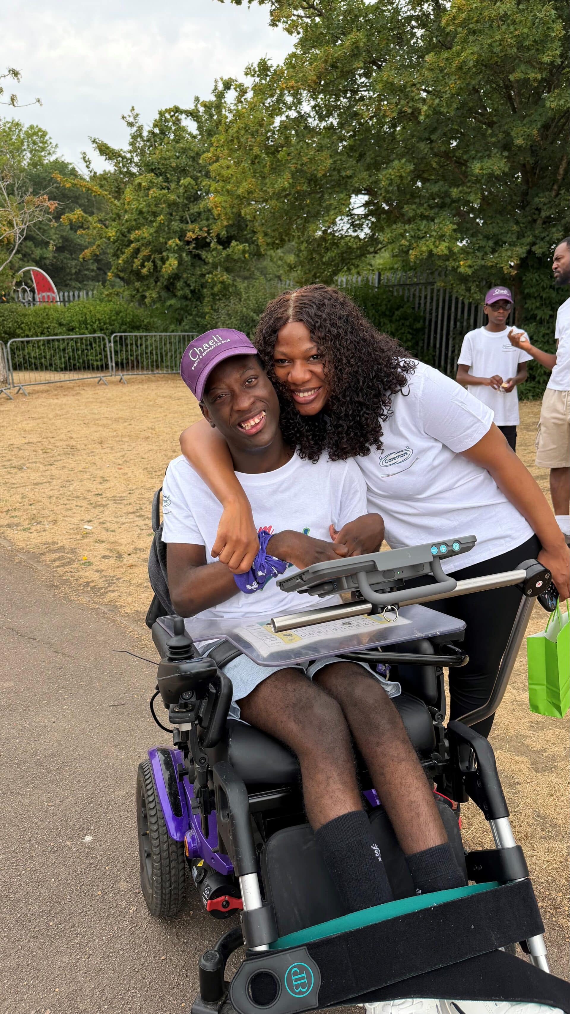 Kudzai and Esther at Wheelathon 2026 organised by Herts Disability Sport Foundation