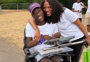 Kudzai and Esther at Wheelathon 2026 organised by Herts Disability Sport Foundation