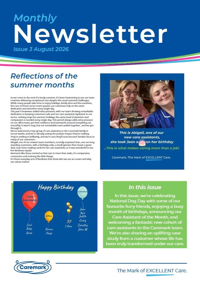 Newsletter August front page