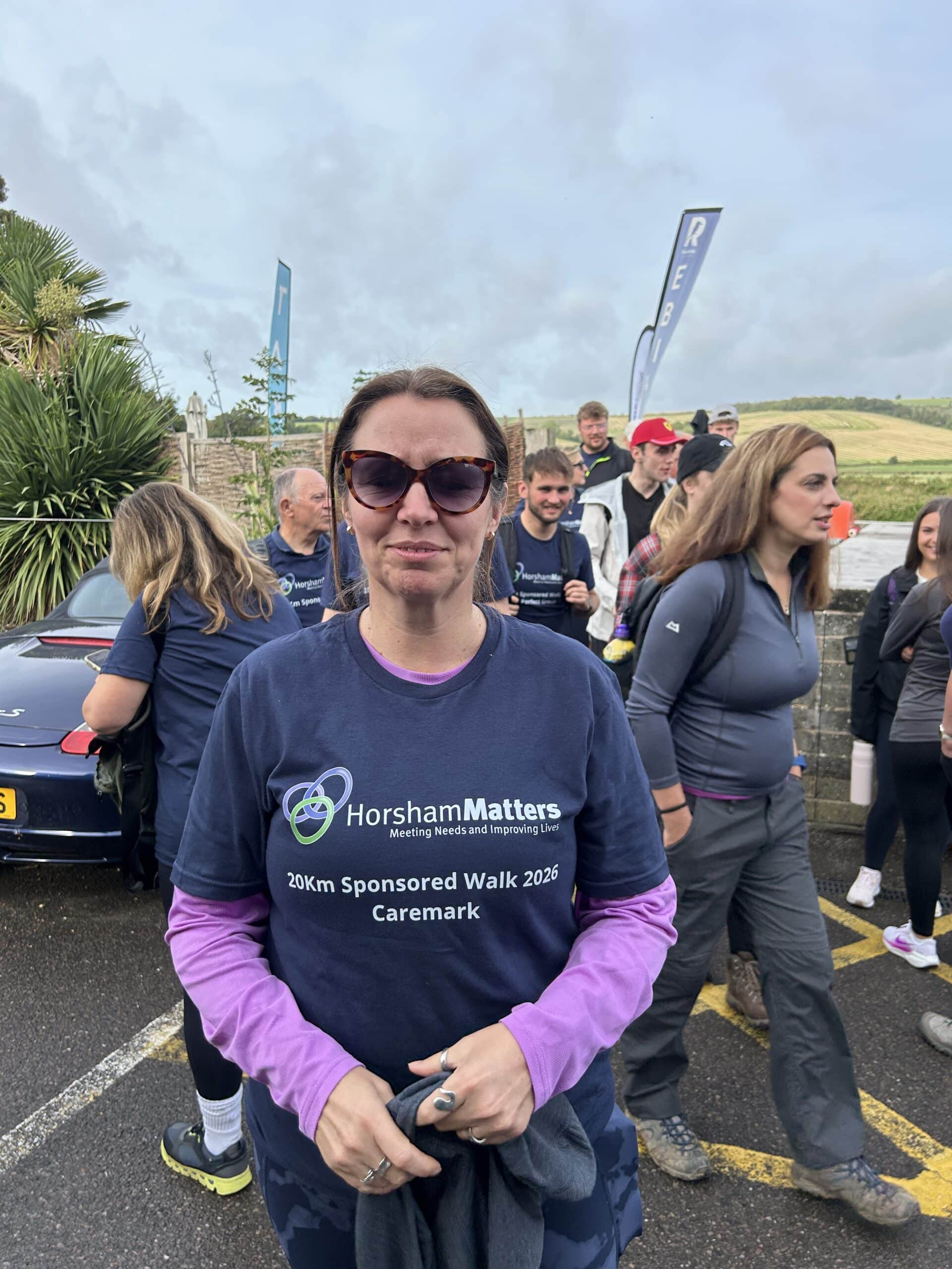Kirsty ready to set of on Sponsored Walk
