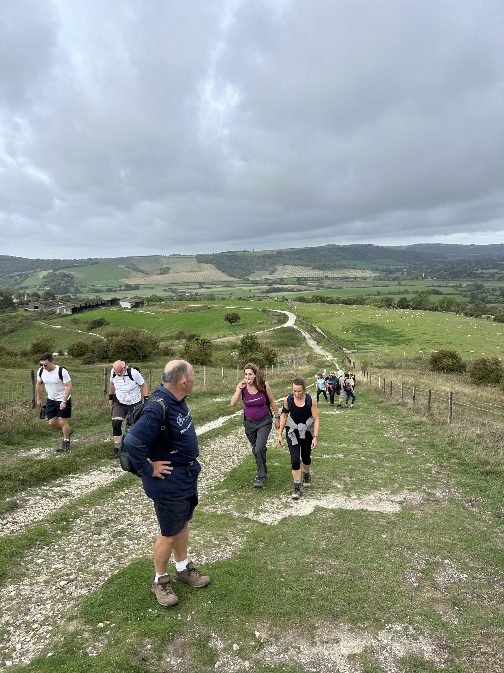 Horsham Matters Sponsored Walk. View to Amberley West Sussex