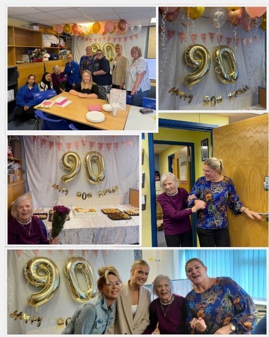September newsletter-Doreen's 90th