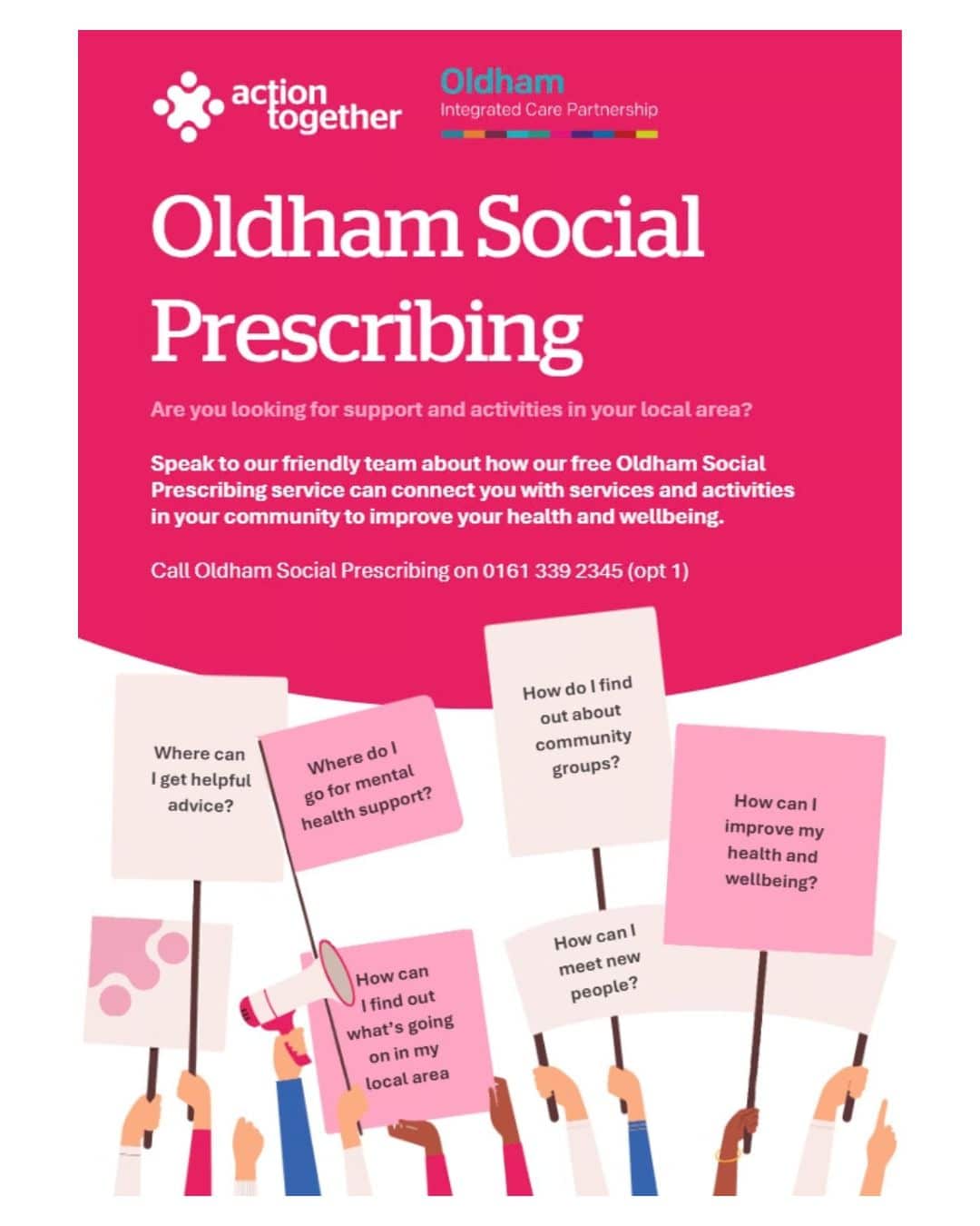 September newsletter-Oldham Social Prescribing leaflet