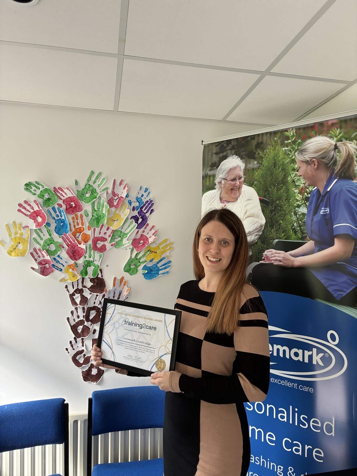 Oustanding dementia training award photo Jasmine pt